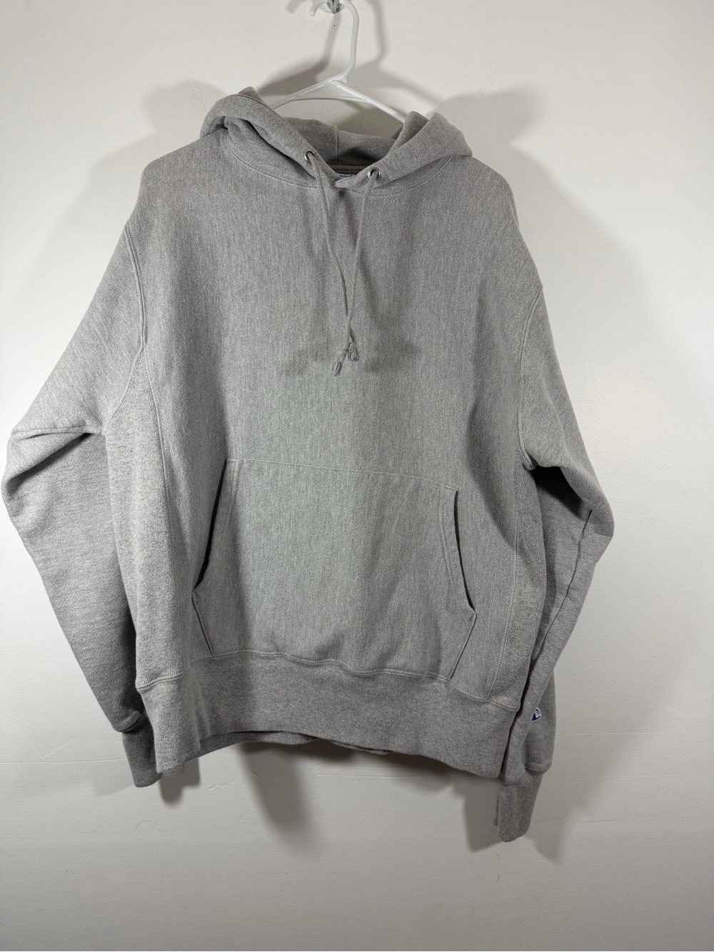 Champion Men's Gray Pullover Hoodie Sweatshirt